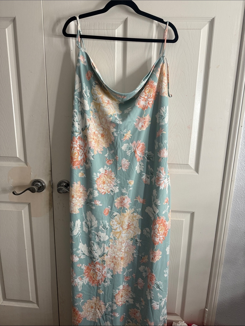 Abercrombie & Fitch Floral Slip Dress Size Small Cowl Neck Maxi